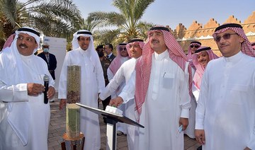 The project was launched by Prince Ahmed bin Abdullah bin Abdulrahman, governor of Diriyah and head of the Diriyah Health City Program at Al-Salmaniya Farm in Diriyah. (SPA)