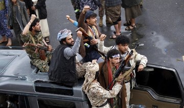 The Iran-backed militia has escalated military operations in Yemen’s Marib region as well as attacks against Saudi Arabia. (AFP/File Photo)