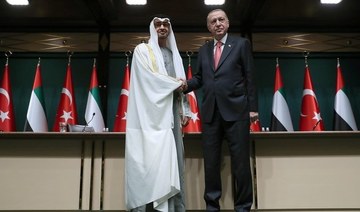 The investment deals were agreed during a visit to Ankara for discussions with President Tayyip Erdogan by Abu Dhabi Crown Prince Sheikh Mohammed bin Zayed Al-Nahyan. (Reuters)