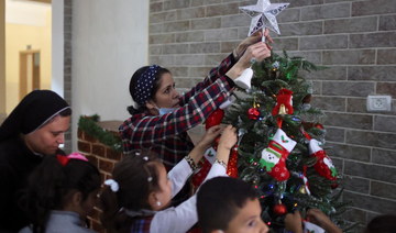 Christmas cheer at Gaza Catholic school as war damage repairs go on