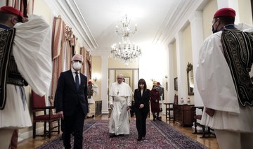 Pope Francis hits out at EU migration divisions at start of Greek visit