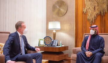 Saudi crown prince meets World Economic Forum  president 