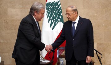 UN secretary-general in Beirut to ‘stand by and support Lebanon’