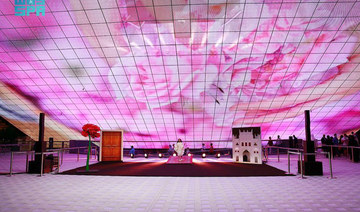 Saudi Arabia’s pavilion at Expo 2020 Dubai has organized a theatrical song and dance show. (SPA)