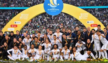 Real Madrid won the first staging of the competition in the Kingdom, in January 2020, which ended with Los Blancos winning on penalties in the final against city rivals Atletico. (AFP/File Photo)