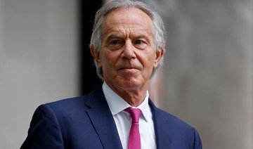 Britain’s Queen Elizabeth II has appointed Former British Prime Minister Tony Blair, a Knight Companion of the Most Noble Order of the Garter. (AFP)