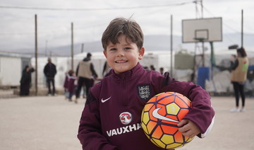 English FA delivers thousands of England football kits to Syrian refugee children