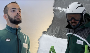 Saudi skiers, Salman Al-Howaish and Fayik Abdi have qualified to compete in Alpine skiing races at the Beijing Games. (Twitter/@saudiolympic)