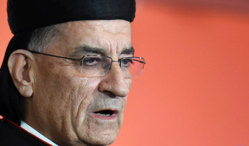 Lebanese Maronite Patriarch Mar Bechara Boutros al-Rahi. (AFP)