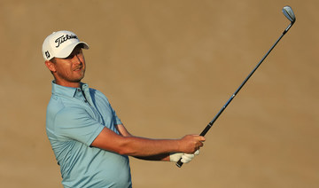 Justin Harding leads Dubai Desert Classic field by two shots at the end of second round. (Getty Images Europe)