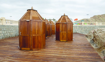 It includes seven wooden sauna rooms over a basin area of 400 meters. (Supplied)