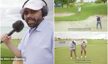 A video of Al-Otaibi visiting the Royal Greens Golf & Country Club in King Abdullah Economic City to commentate on golf shots has been released in conjunction with the ongoing PIF Saudi International. (Screenshots)