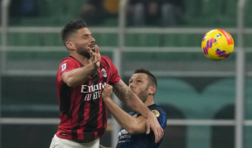 Giroud brace gives AC Milan derby win over Inter