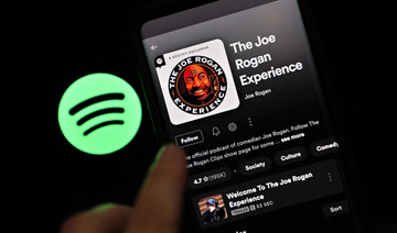 Spotify reportedly paid $100 million to exclusively host the Joe Rogan podcast. (File/AFP)