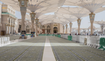 12k new green carpets laid in courtyard of Prophet’s Mosque in Madinah