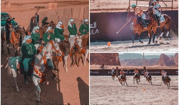 The AlUla Desert Polo tournament featured 12 players in four teams made up of invited guests and international professionals. (AN Photo/Huda Bashatah)
