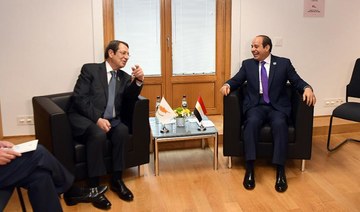 During his meeting with Cypriot President Nicos Anastasiades, El-Sisi praised the continuous development in bilateral relations and cooperation between the two countries. (Supplied/Egyptian Presidency)