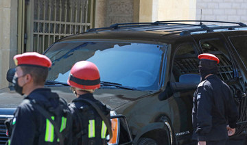 A vehicle leaves the State Security Court in the Jordanian capital Amman. (AFP file photo)