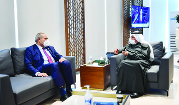 Dr. Abdullah Al-Rabeeah meets with Dr. Abdulhakim Elwaer in Riyadh. (Supplied)
