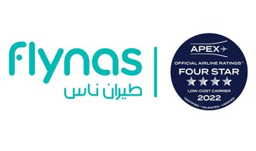flynas tops APEX ratings with 4 stars in low-cost carrier category
