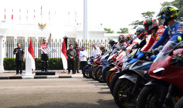 Top racers take to Jakarta streets ahead of Indonesia’s first MotoGP in 25 years