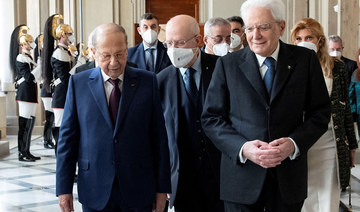 Italian president says Lebanon ‘must be supported’ to ensure Middle East stability