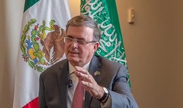 ‘We oppose violence against any sovereign country,’ Mexico’s Foreign Minister Marcelo Ebrard tells Arab News