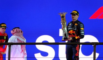 Reigning Formula One world champion Max Verstappen won the Saudi Arabian Grand Prix on Sunday. (AN Photo/Mohammed Albaijan)
