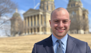 Sami Scheetz, the first Arab American to become Iowa state representative after next November elections. (Supplied)