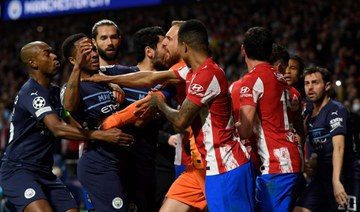 Man City eliminate Atletico in brawl-marred clash to advance to semifinals