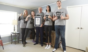 The Trapp family from Duluth, Minnesota has just been named tallest family in the world by Guinness World Records (GWR). (Kevin Scott Ramos/GWR)