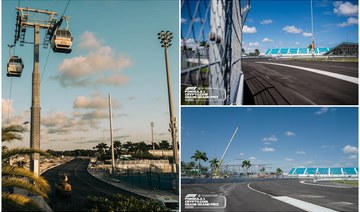 Construction of Miami’s International Autodrome, which will host the city’s Grand Prix next month, is now “95 percent complete.” (Supplied)