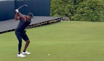 Tiger plays at Southern Hills ahead of PGA Championship