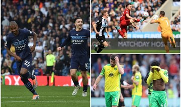 City and Liverpool both kept their title pushes alive with victories, while Norwich City were the first team to be relegated fro