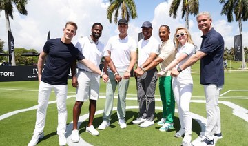 Lewis Hamilton, Tom Brady team up for golf challenge ahead of Miami Grand Prix