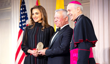Jordan’s king, queen receive Vatican award