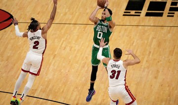 Celtics roll past Heat 127-102, tie Eastern Conference finals at 1-1
