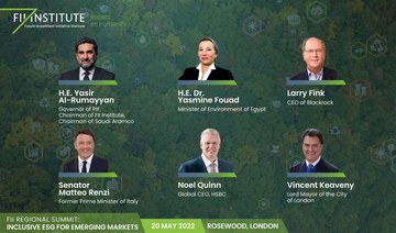 PIF governor and BlackRock’s CEO leads discussions on ESG in emerging markets in FII’s first regional summit