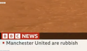 BBC News channel apologizes after calling Manchester United ‘rubbish’