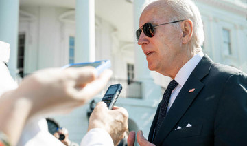 US President Joe Biden speaks to the media on the South Lawn of the White House in Washington, DC, on May 30, 2022. (AFP)