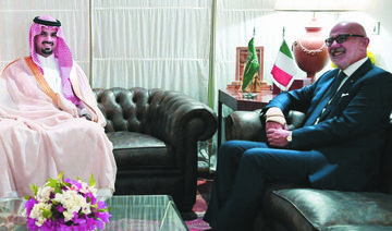 Riyadh Mayor Prince Faisal bin Abdulaziz attends the Italian National Day reception in Riyadh on Thursday night. (SPA)