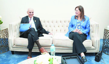Dr. Mohammed Sulaiman Al-Jasser meets with Dr. Hala El-Said in Sharm El-Sheikh. (Supplied)