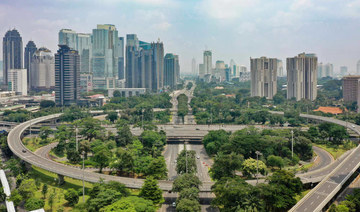  This aerial shot shows deserted roads following the implementation of "large scale social restrictions" in Jakarta. (AFP)