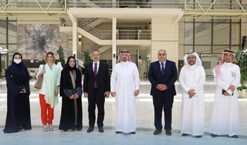 Kyriacos Kokkinos meets the officials of King Abdulaziz City for Science and Technology in Riyadh. (Supplied)