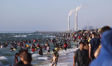 Palestinians flock to the beach in Gaza for first time in two years