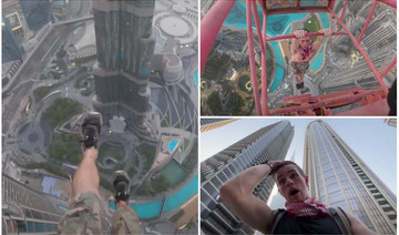British daredevil shares clip of stunt atop Dubai skyscraper