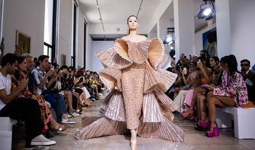 Lebanese designer Georges Hobeika presented his Fall/Winter 2023 collection during Paris Haute Couture Week. (Getty Images)