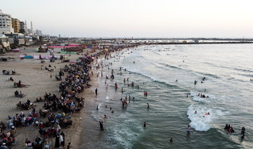 Gaza coastline becomes foremost recreational outlet this summer after sewage cleanup