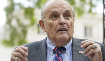 Former New York City mayor Rudy Giuliani speaks during a news conference on June 7, 2022, in New York. (AP)