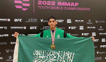 Abdulelah Mir Alem takes gold for Saudi at MMA Youth World Championships in Abu Dhabi